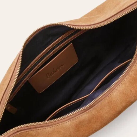 Boden Tan Suede Shoulder Bag - Picture 12 of 16